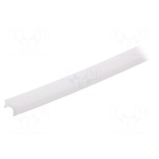 Stopper | for profiles | Width of the groove: 8mm | L: 2m | PP | natural