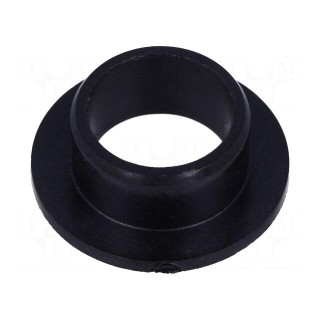 Bearing: sleeve bearing | with flange | Øout: 10mm | Øint: 8mm | black