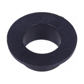 Bearing: sleeve bearing | with flange | Øout: 10mm | Øint: 8mm | black