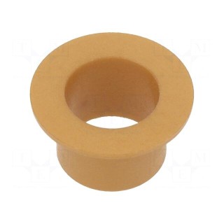 Bearing: sleeve bearing | with flange | Øout: 12mm | Øint: 10mm | beige
