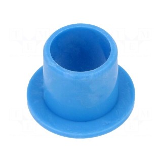 Bearing: sleeve bearing | with flange | Øout: 28mm | Øint: 25mm | blue