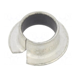 Bearing: sleeve bearing | with flange | Øout: 12mm | Øint: 10mm | L: 7mm