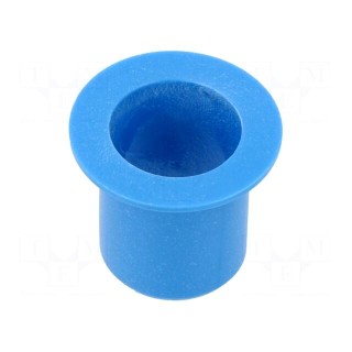 Bearing: sleeve bearing | with flange | Øout: 14mm | Øint: 12mm | blue