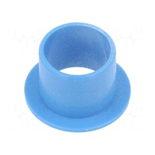 Bearing: sleeve bearing | with flange | Øout: 14mm | Øint: 12mm | blue