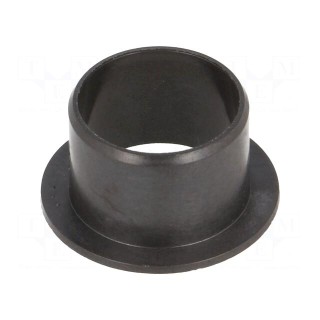 Bearing: sleeve bearing | with flange | Øout: 17mm | Øint: 15mm | black