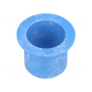 Bearing: sleeve bearing | with flange | Øout: 17mm | Øint: 15mm | blue