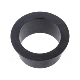 Bearing: sleeve bearing | with flange | Øout: 20mm | Øint: 18mm | black