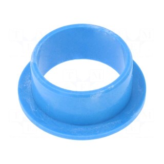 Bearing: sleeve bearing | with flange | Øout: 23mm | Øint: 20mm | blue