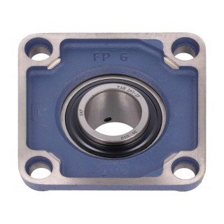 Bearing: bearing unit Y | with square flange | 35mm | bearing steel
