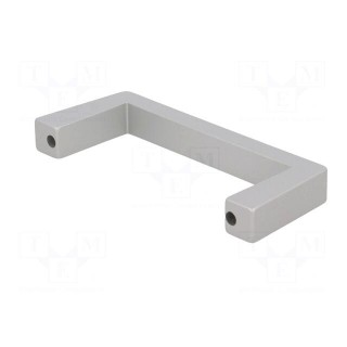 Handle | Mat: aluminium | grey | H: 40mm | L: 102mm | W: 12.2mm