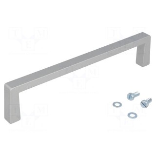 Handle | aluminium | grey | H: 40mm | L: 191mm | W: 12.2mm