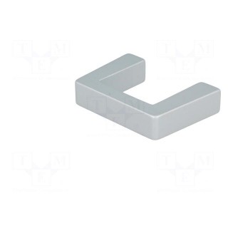 Handle | aluminium | grey | H: 40mm | L: 57.5mm | W: 12.2mm