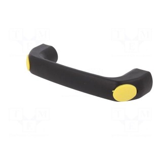 Handle | Mat: polyamide | black | H: 40mm | L: 145mm | yellow | W: 22.5mm
