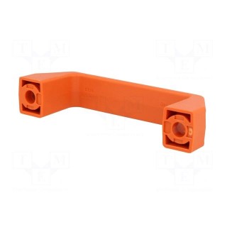 Handle | technopolymer PA | orange | H: 41mm | L: 137mm | W: 26mm