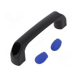Handle | Mat: polyamide | black | H: 40mm | L: 145mm | blue | W: 22.5mm | 530N