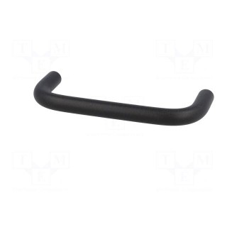 Handle | steel | black | H: 43mm | Mounting: M5 screw | Ø: 10mm | Thread: M5