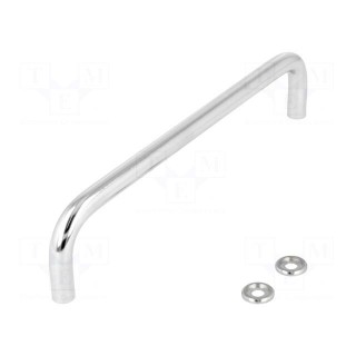 Handle | Mat: steel | chromium plated | H: 43mm | Mounting: M5 screw