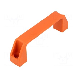 Handle | technopolymer PA | orange | H: 46mm | L: 160mm | W: 27mm