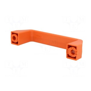 Handle | technopolymer PA | orange | H: 46mm | L: 160mm | W: 27mm