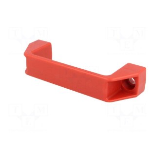 Handle | Mat: technopolymer (PA) | red | H: 41mm | L: 137mm | W: 26mm