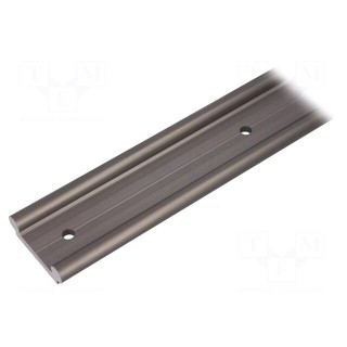 Double rail | aluminium | Ø: 10mm | L: 1250mm | W: 40mm | DryLin® W | round