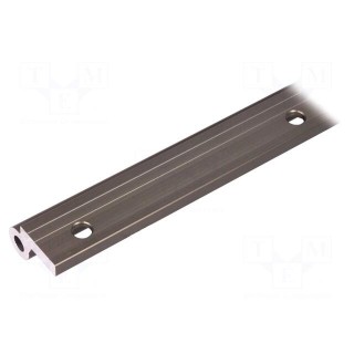 Single rail | aluminium | Ø: 16mm | L: 500mm | DryLin® W | Shape: round
