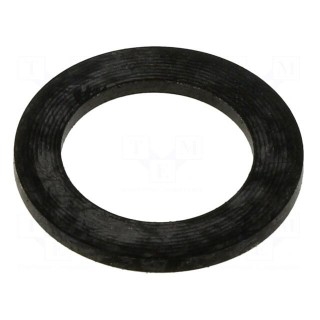 Gasket | NBR rubber | Thk: 1.5mm | Øint: 14.3mm | M16 | black | Entrelec