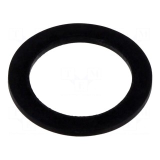 Gasket | NBR rubber | Thk: 1.5mm | Øint: 18.5mm | M20 | black | Entrelec