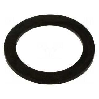 Gasket | NBR rubber | Thk: 1.5mm | Øint: 23.3mm | M25 | black | Entrelec