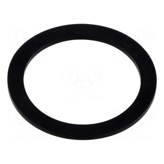 Gasket | NBR rubber | Thk: 1.5mm | Øint: 30.5mm | M32 | black | Entrelec