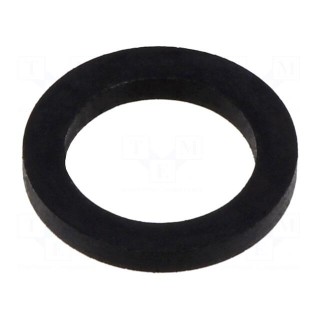 Gasket | NBR rubber | Thk: 2mm | Øint: 11.7mm | NPT1/4" | black | Entrelec