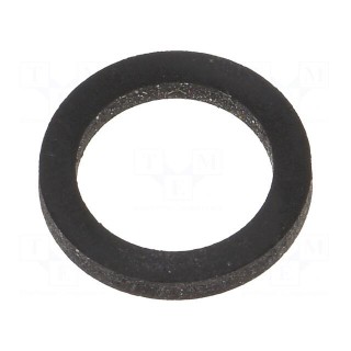 Gasket | NBR rubber | Thk: 2mm | Øint: 12.5mm | Øout: 16.5mm | PG7