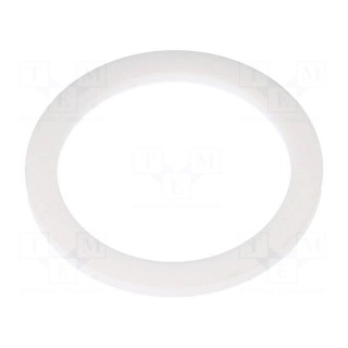 Gasket | PTFE | Thk: 3mm | Øint: 40.2mm | Øout: 51.5mm | M40 | white