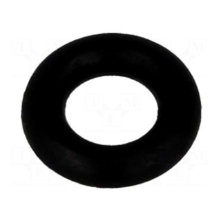 O-ring gasket | NBR rubber | Thk: 1.78mm | Øint: 3.6mm | black