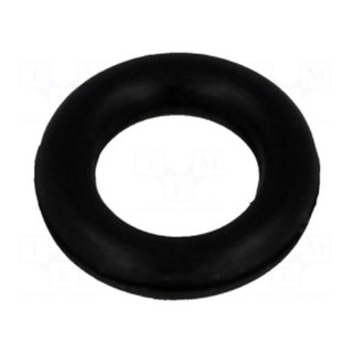 O-ring gasket | NBR rubber | Thk: 1.78mm | Øint: 4.6mm | black