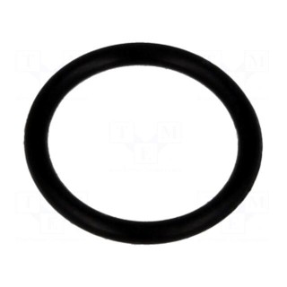 O-ring gasket | NBR rubber | Thk: 1mm | Øint: 7.9mm | black
