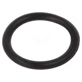 O-ring gasket | NBR rubber | Thk: 1mm | Øint: 7mm | black | -30÷100°C