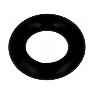 O-ring gasket | NBR rubber | Thk: 2.6mm | Øint: 6mm | black