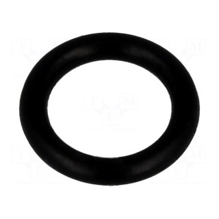 O-ring gasket | NBR rubber | Thk: 1.78mm | Øint: 7.65mm | black