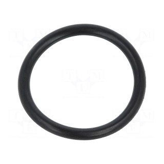 O-ring gasket | NBR rubber | Thk: 2mm | Øint: 17mm | black | -30÷100°C