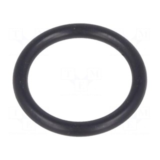 O-ring gasket | NBR rubber | Thk: 1.5mm | Øint: 10mm | M12 | black