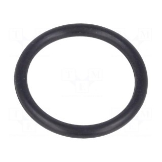 O-ring gasket | NBR rubber | Thk: 1.5mm | Øint: 12mm | PG9 | black