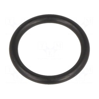O-ring gasket | NBR rubber | Thk: 1.5mm | Øint: 10mm | PG7 | black