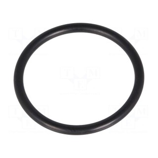 O-ring gasket | NBR rubber | Thk: 2mm | Øint: 22mm | M25 | black