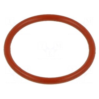 O-ring gasket | silicone | Thk: 3.53mm | Øint: 37.69mm | red | -60÷160°C