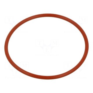 O-ring gasket | silicone | Thk: 2.62mm | Øint: 56.82mm | red | -60÷160°C