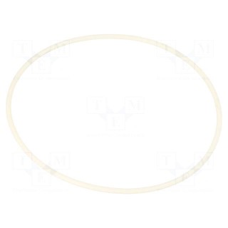 O-ring gasket | silicone | Thk: 2mm | Øint: 75mm | white | -60÷160°C