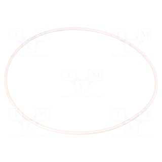 O-ring gasket | silicone | Thk: 3mm | Øint: 160mm | white | -60÷160°C