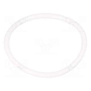 O-ring gasket | silicone | Thk: 3mm | Øint: 43mm | white | -60÷160°C