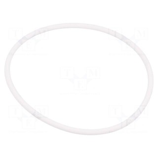 O-ring gasket | silicone | Thk: 3mm | Øint: 70mm | white | -60÷160°C